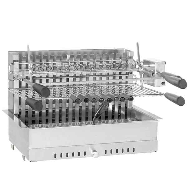 Grilloir Avec Tournebroche Forge Adour 66cm à Poser Ou Encastrer 4 Grilloir Avec Tournebroche Forge Adour 66cm à Poser Ou Encastrer – Image 2