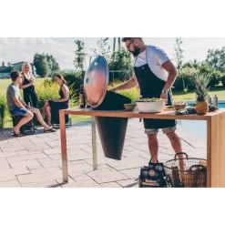 Barbecue Charbon Höfats CONE + Kit Encastrement Fonte D'aluminium -Weber Boutique barbecue charbon hoefats cone kit encastrement 3