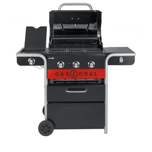 Barbecue Gaz Et Charbon Hybride Char-Broil Gas2Coal 330 2.0 3 Brûleurs + 1 Latéral 4 Barbecue Gaz Et Charbon Hybride Char-Broil Gas2Coal 330 2.0 3 Brûleurs + 1 Latéral – Image 2