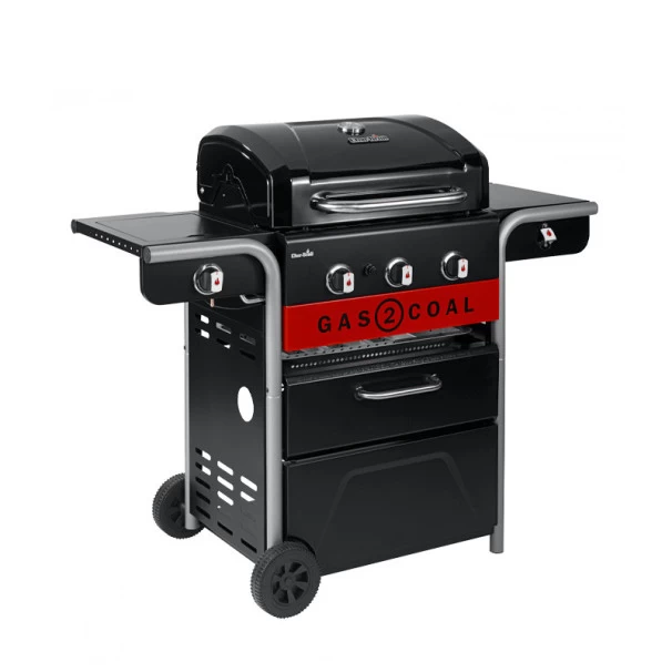 Barbecue Gaz Et Charbon Hybride Char-Broil Gas2Coal 330 2.0 3 Brûleurs + 1 Latéral 5 Barbecue Gaz Et Charbon Hybride Char-Broil Gas2Coal 330 2.0 3 Brûleurs + 1 Latéral – Image 3