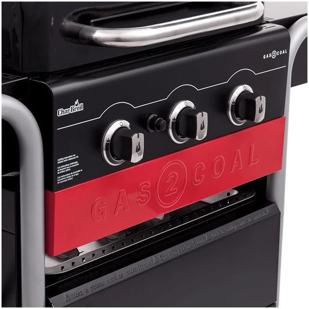 Barbecue Gaz Et Charbon Hybride Char-Broil Gas2Coal 330 2.0 3 Brûleurs + 1 Latéral 7 Barbecue Gaz Et Charbon Hybride Char-Broil Gas2Coal 330 2.0 3 Brûleurs + 1 Latéral – Image 5