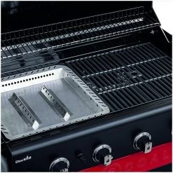 Barbecue Gaz Et Charbon Hybride Char-Broil Gas2coal 440 4 Brûleurs + 1 Latéral -Weber Boutique barbecue gaz et charbon char broil gastocoal 440 8