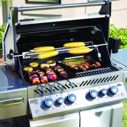 Napoleon Barbecue Gaz Napoléon Prestige Pro 500 SIBPSS 4 Brûleurs + 1 Latéral + 1 Arrière -Weber Boutique barbecue gaz napoleon pro 500 infrarouge inox 5