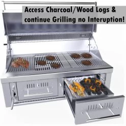Barbecue Gaz Et Charbon Hybride Encastrable Sunstone Inox 2 Brûleurs 15 Barbecue Gaz Et Charbon Hybride Encastrable Sunstone Inox 2 Brûleurs -Weber Boutique barbecue hybride gaz et charbon encastrable sunstone emchdz42 5