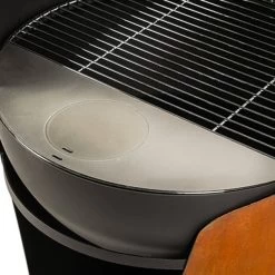 Barbecue Braséro Charbon Crambe Acier Corten Et Noir -Weber Boutique bbq charbon crambe m corten black metal diam 64 2