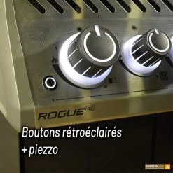 Napoleon Barbecue Gaz Napoléon Rogue SE 425 SIBPK 3 Brûleurs + 1 Latéral + 1 Arrière -Weber Boutique bbq gaz napoleon rogue rse425 rsibpk bruleur arriere 14