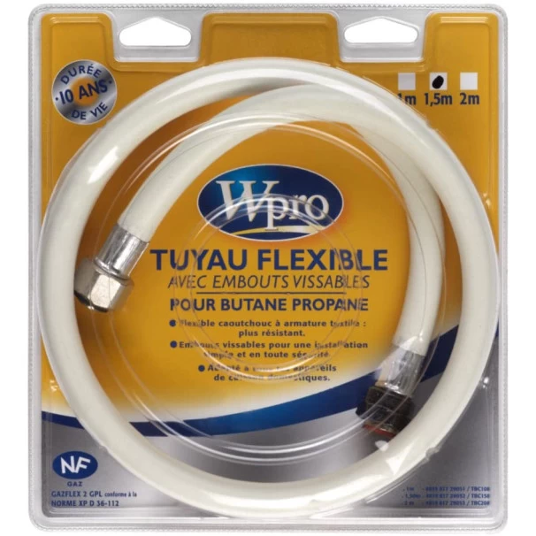 Tuyau Gaz Butane/propane 1m50 Garantie 10 Ans 5 Tuyau Gaz Butane/propane 1m50 Garantie 10 Ans – Image 3