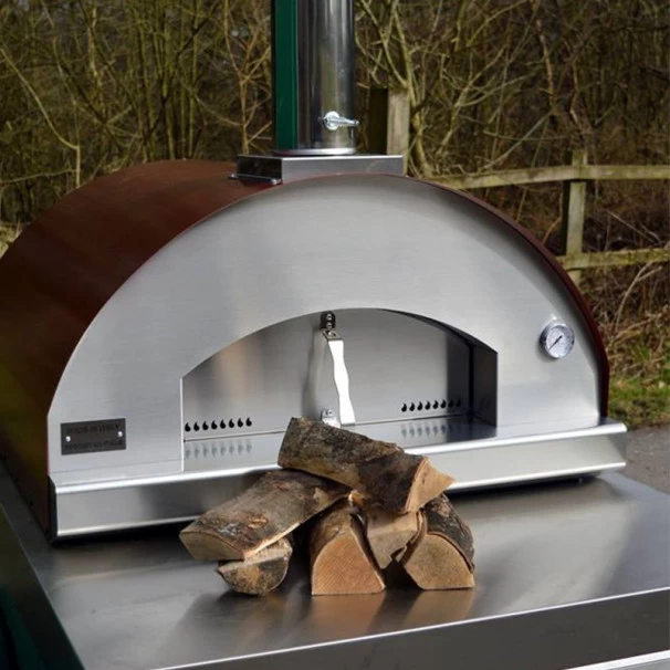 Four à Pizza à Bois Fontana Mangiafuoco Inox Sur Chariot 8 Four à Pizza à Bois Fontana Mangiafuoco Inox Sur Chariot – Image 6
