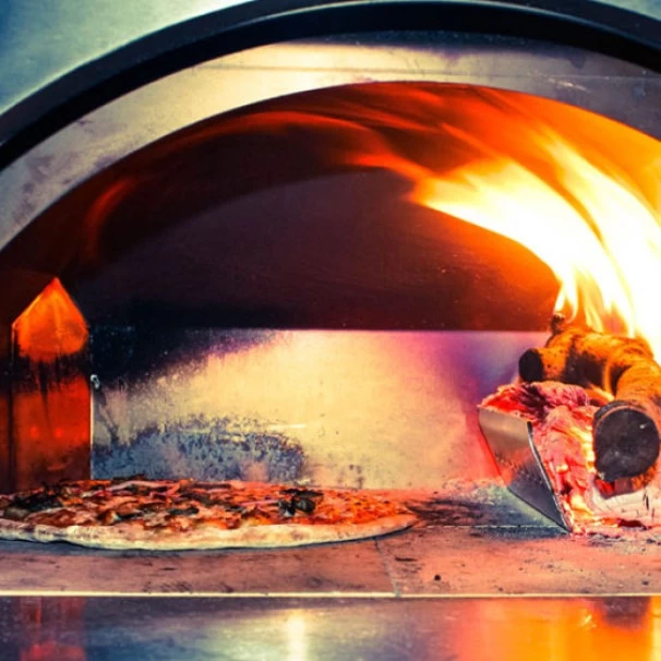 Four à Pizza à Bois Fontana Mangiafuoco Inox Sur Chariot 11 Four à Pizza à Bois Fontana Mangiafuoco Inox Sur Chariot – Image 9