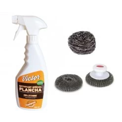 Set Nettoyant Plancha Et Boules Inox